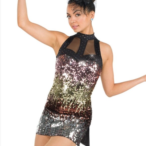 Sequin Mini Dress | Backless Halter Rose Gold | Small - Picture 14 of 14